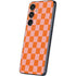 Orange Checkered Galaxy S25 Skin